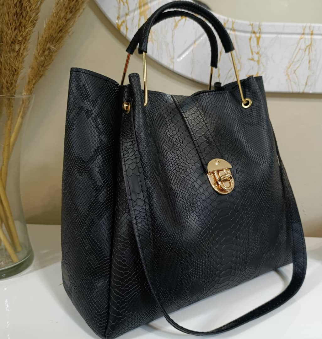 Sac serpent noir