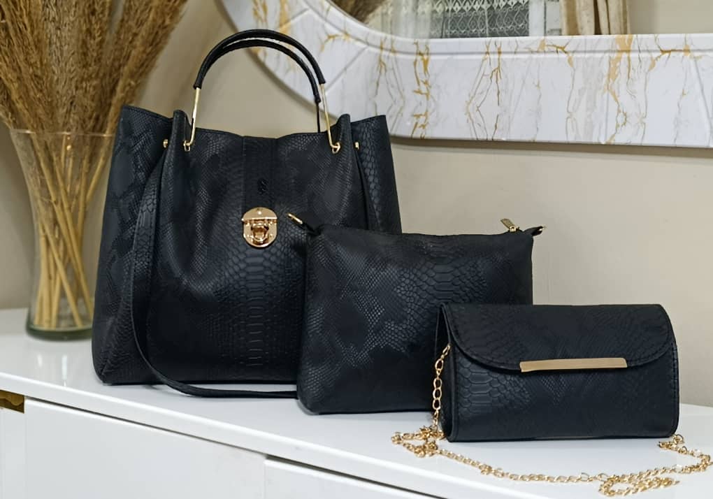 Sac serpent noir